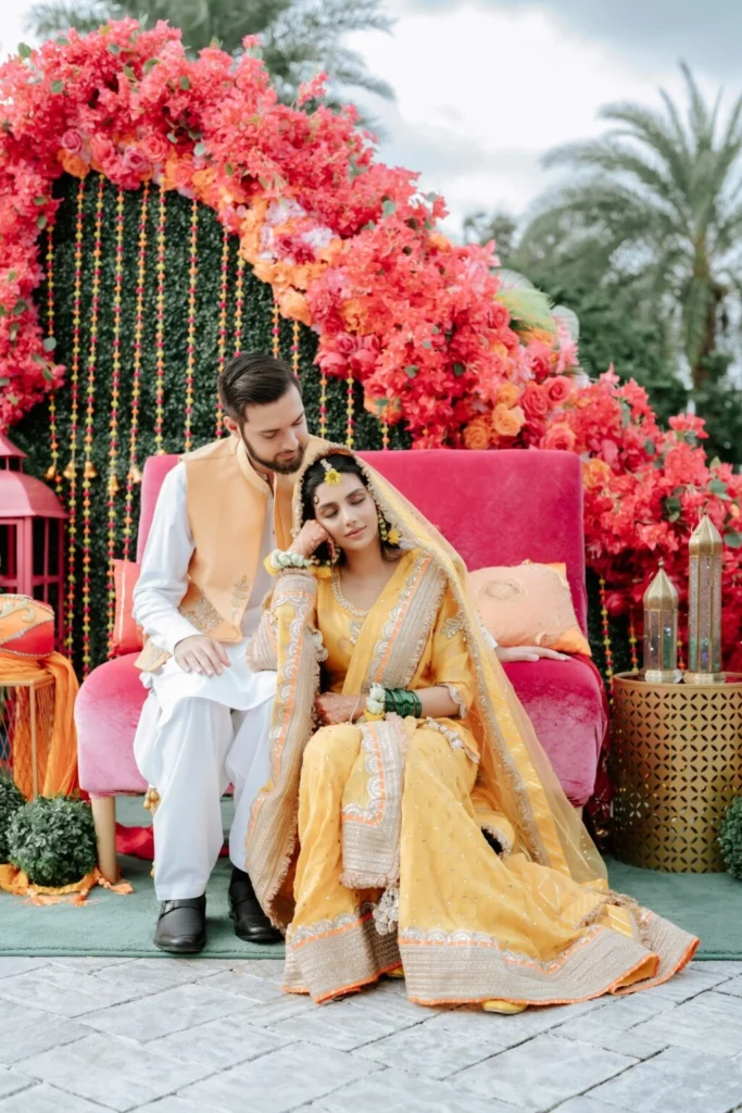 outdoor Mehndi ceremony in Orlando