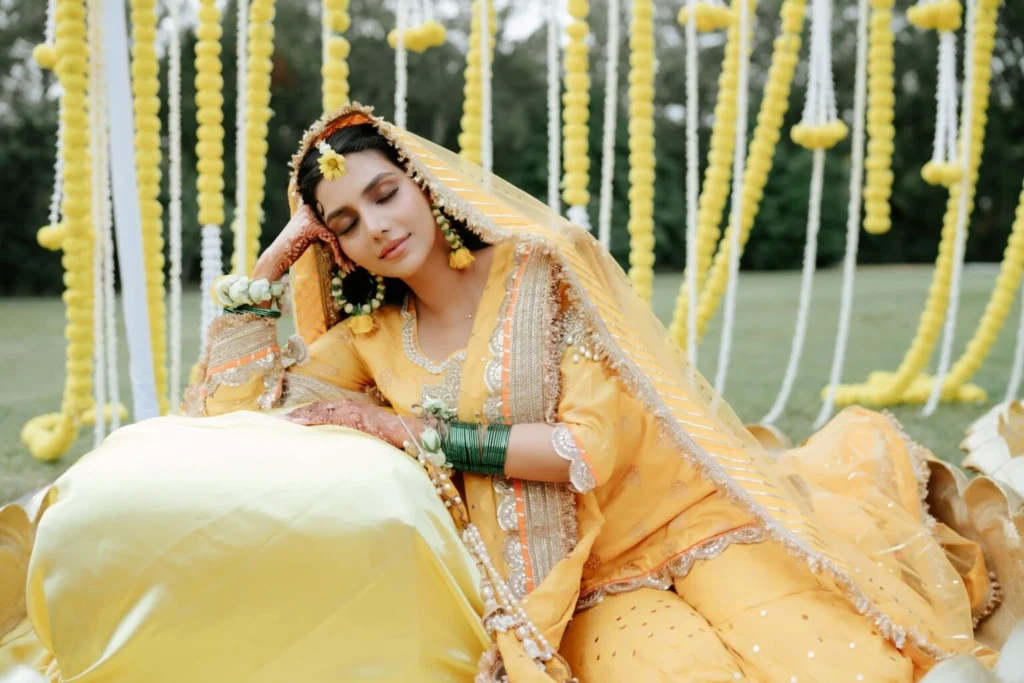 outdoor Mehndi ceremony in Orlando