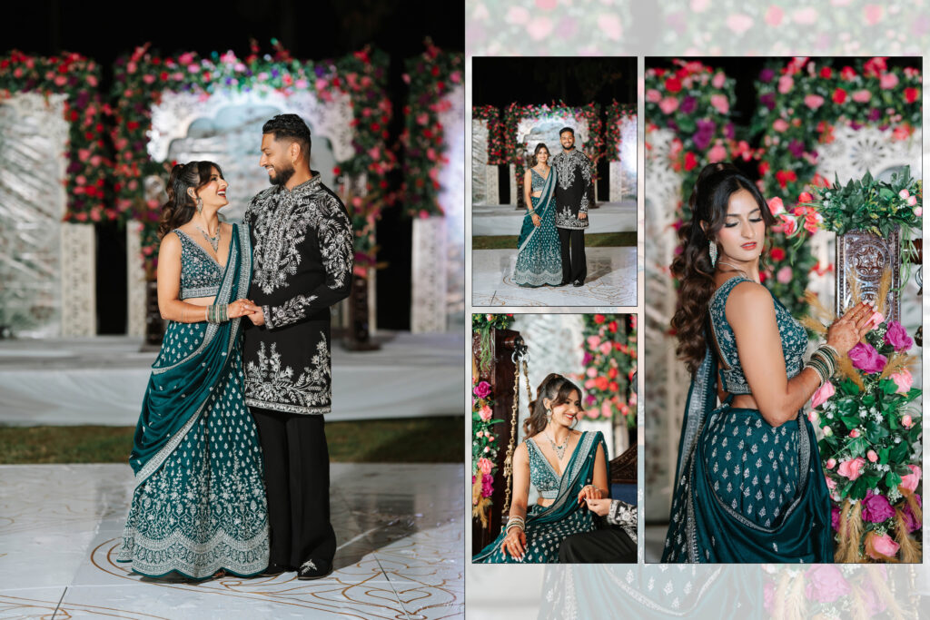 Guests celebrating at Indian wedding sangeet night in Tampa Florida