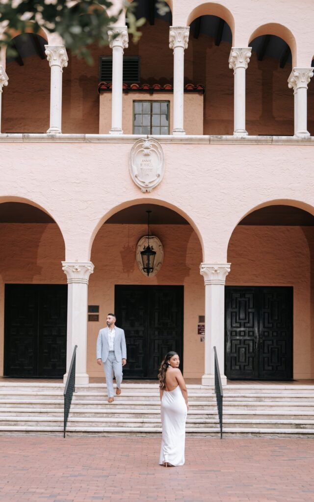 Rahul & Nirali’s Romantic Rollins College Engagement Session 15 Engagement photos at the Annie Russell Theatre, Rollins College, Winter Park, Florida